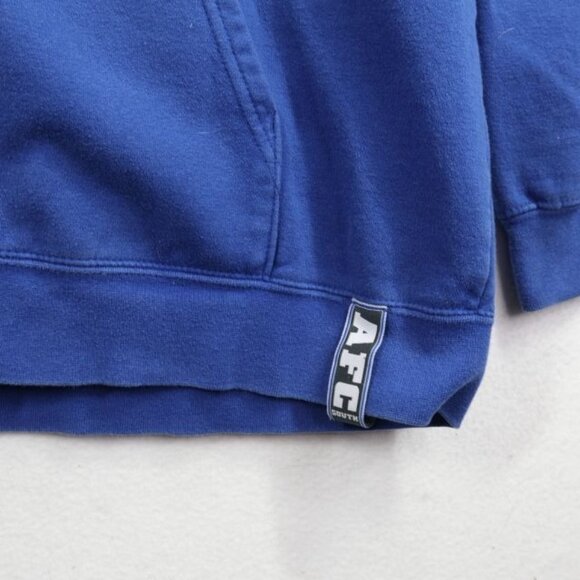 Colts Football Jacket Mens L Blue NFL Hoodie Zip-Up Sweatshirt Faded - Picture 4 of 7